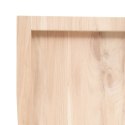 VidaXL Blat stołu, 100x60x(2-4) cm, surowe lite drewno dębowe