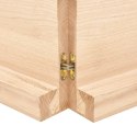 VidaXL Blat stołu, 160x60x(2-6) cm, surowe drewno dębowe