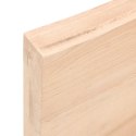 VidaXL Półka, 80x60x(2-6) cm, surowe lite drewno dębowe