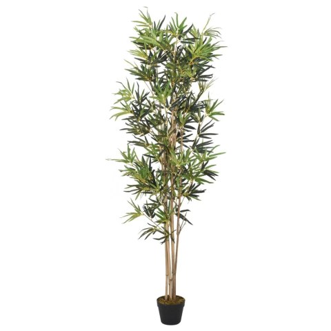 VidaXL Sztuczny bambus, 828 liści, 150 cm, zielony