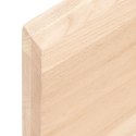 VidaXL Blat stołu, 40x40x(2-4)cm, surowy, lity dąb naturalną krawędzią