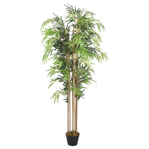 VidaXL Sztuczny bambus, 730 liści, 120 cm, zielony