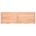 VidaXL Blat do łazienki, jasnobrązowy, 180x60x(2-6) cm, lite drewno