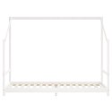 VidaXL Rama łóżka dziecięcego, biała, 2x(80x200) cm, drewno sosnowe