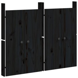 VidaXL Drzwi szafki kuchennej na zewnątrz, 2 szt., czarne, 50x9x82 cm