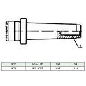 VidaXL 15-częściowy zestaw wytaczarski, głowica 50 mm, MT3-F1-12
