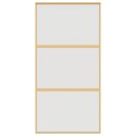 VidaXL Drzwi przesuwne, złote, 102,5x205 cm, mrożone szkło ESG