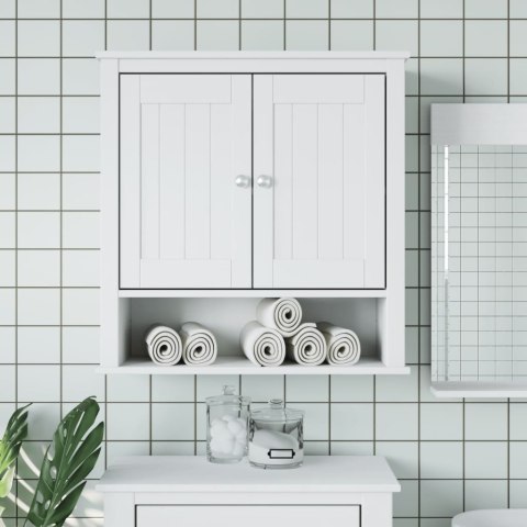 VidaXL Wisząca szafka łazienkowa BERG, biała, 69,5x27x71,5 cm, drewno
