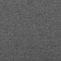 VidaXL Rama łóżka z zagłówkiem, ciemnoszara, 120x200 cm, obita tkaniną