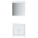 VidaXL 2-częściowy zestaw mebli łazienkowych BERG, biały, sosnowy