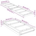 VidaXL Rampa dla psa, zielona, 120x30 cm, lite drewno jodłowe