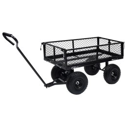 VidaXL Ogrodowy wózek ręczny, czarny, 250 kg