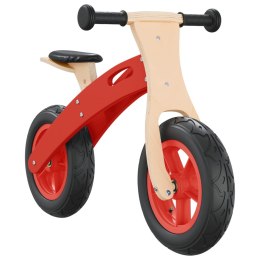 VidaXL Rowerek biegowy dla dzieci, opony pneumatyczne, czerwony