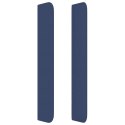VidaXL Zagłówek uszak, niebieski, 147x16x118/128 cm, tkanina