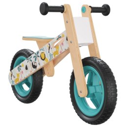VidaXL Rowerek biegowy dla dzieci, niebieski z nadrukiem