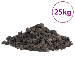VidaXL Skała wulkaniczna, 25 kg, czarna, 1-2 cm