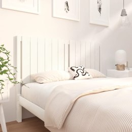 VidaXL Wezgłowie łóżka, białe, 140,5x4x100 cm, lite drewno sosnowe