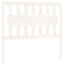 VidaXL Wezgłowie łóżka, białe, 105,5x4x100 cm, lite drewno sosnowe