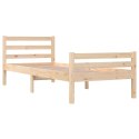 VidaXL Rama łóżka, lite drewno, 90x190 cm, pojedyncza