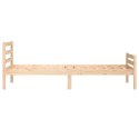 VidaXL Rama łóżka, lite drewno, 90x190 cm, pojedyncza