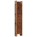 VidaXL Parawan 5-panelowy, rzeźbiony, brąz, 200x165 cm, drewno mango