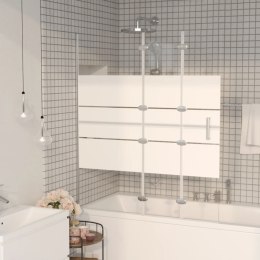 VidaXL Składana kabina prysznicowa, ESG, 120x140 cm, biała