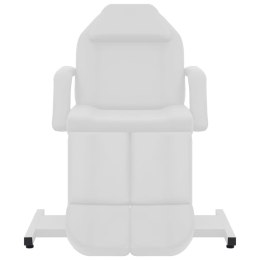 VidaXL Fotel do zabiegów kosmetycznych, ekoskóra, biały, 180x62x78 cm