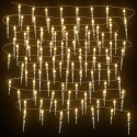 VidaXL Lampki świąteczne w kształcie sopli, 100 LED, ciepła biel, 10 m