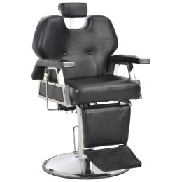 VidaXL Fotel barberski, czarny, 72x68x98 cm, sztuczna skóra