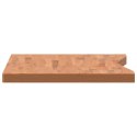 VidaXL Blat do biurka, 100x(55-60)x4 cm, lite drewno bukowe