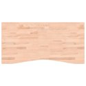 VidaXL Blat do biurka, 110x(50-55)x2,5 cm, lite drewno bukowe