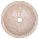 VidaXL Umywalka, 40 x 12 cm, marmurowa, kremowa