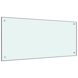 VidaXL Panel ochronny do kuchni, biały, 90x40 cm, szkło hartowane