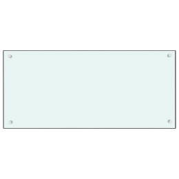 VidaXL Panel ochronny do kuchni, biały, 90x40 cm, szkło hartowane