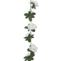 VidaXL Sztuczne girlandy kwiatowe, 6 szt., białe, 240 cm