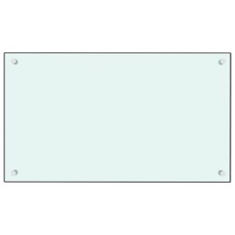 VidaXL Panel ochronny do kuchni, biały, 70x40 cm, szkło hartowane