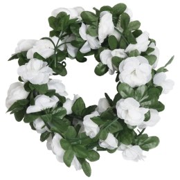 VidaXL Sztuczne girlandy kwiatowe, 6 szt., wiosenna biel, 250 cm