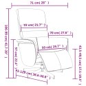 VidaXL Rozkładany fotel z podnóżkiem, brązowy, sztuczna skóra