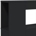 VidaXL Wezgłowie łóżka z LED, czarne, 180x18,5x103,5 cm