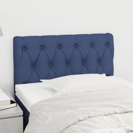 VidaXL Zagłówek do łóżka, niebieski, 80x7x78/88 cm, tkanina