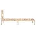 VidaXL Rama łóżka, 90x190 cm, lite drewno