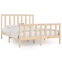 VidaXL Rama łóżka, lite drewno, 120x200 cm