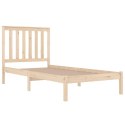 VidaXL Rama łóżka, lite drewno sosnowe, 90x190 cm, pojedyncza