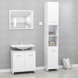 VidaXL 3-częściowy zestaw mebli łazienkowych, biały