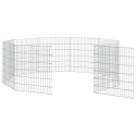 VidaXL 10-panelowa klatka dla królika, 54x60 cm, galwanizowane żelazo