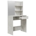 VidaXL Zestaw z toaletką, szarość betonu, 74,5x40x141 cm