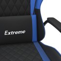 VidaXL Fotel gamingowy, czarno-niebieski, sztuczna skóra