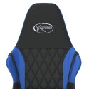 VidaXL Masujący fotel gamingowy, czarno-niebieski, sztuczna skóra