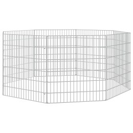 VidaXL 8-panelowa klatka dla królika, 54x60 cm, galwanizowane żelazo