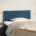 VidaXL Zagłówek do łóżka, ciemnoniebieski, 100x5x78/88 cm, aksamit